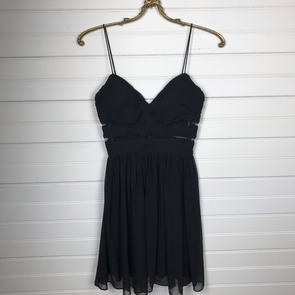 Hailey Logan Mesh Panel Mini Dress Size 3/4 - Picture 2 of 5